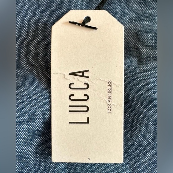 Lucca Chambray Cotton Mini Dress with Adjustable Straps size Small - Picture 4 of 8